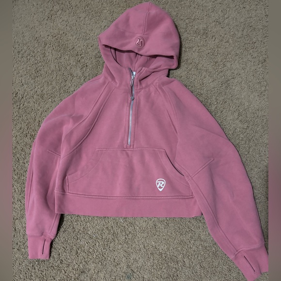 lululemon athletica Sweaters - 🌹💕Lululemon Scuba Oversized Half-Zip Hoodie Brier Rose